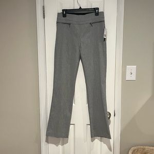 Ruthy zipper print boot cut pants